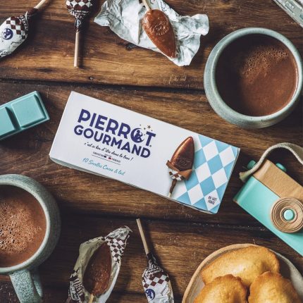 10 sucettes cacao et lait – Pierrot Gourmand