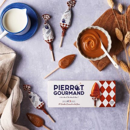 10 sucettes caramel au lait frais – Pierrot Gourmand