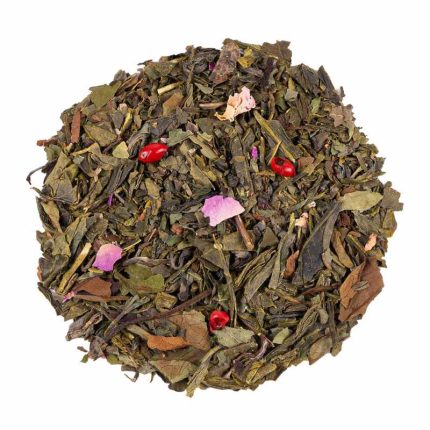 Thé vert rose et menthe