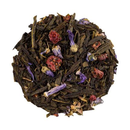 Thé vert violette framboise