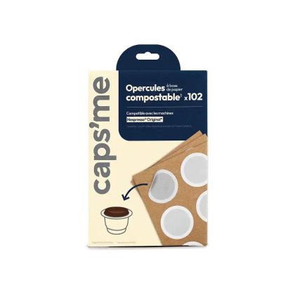 Opercules en papier pour capsules réutilisables, lot de 102 – Caps’Me