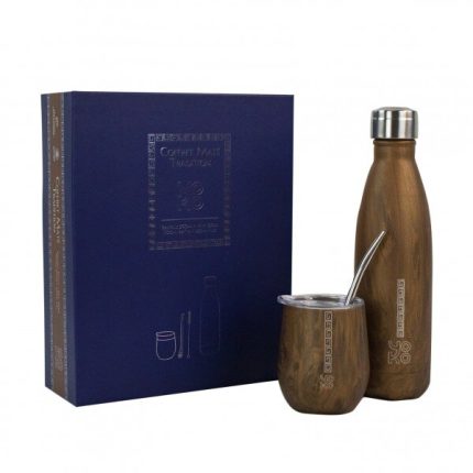 Coffret maté Tradition : bombilla, mug et bouteille isothermes – Yoko Design