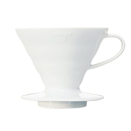 Dripper V60 céramique taille 02, blanc – Hario