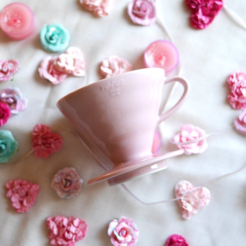 Dripper V60 céramique taille 02, rose – Hario – Image 2