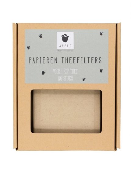 Filtres à thé en papier, boîte de 100 – Arelo