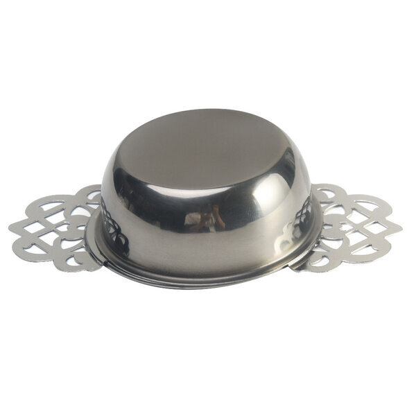 Passoire à thé basse en inox avec soucoupe – Arelo – Image 3