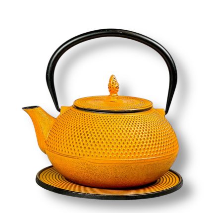 Théière en fonte Arare 1,2 l, jaune – Ja Unendlich