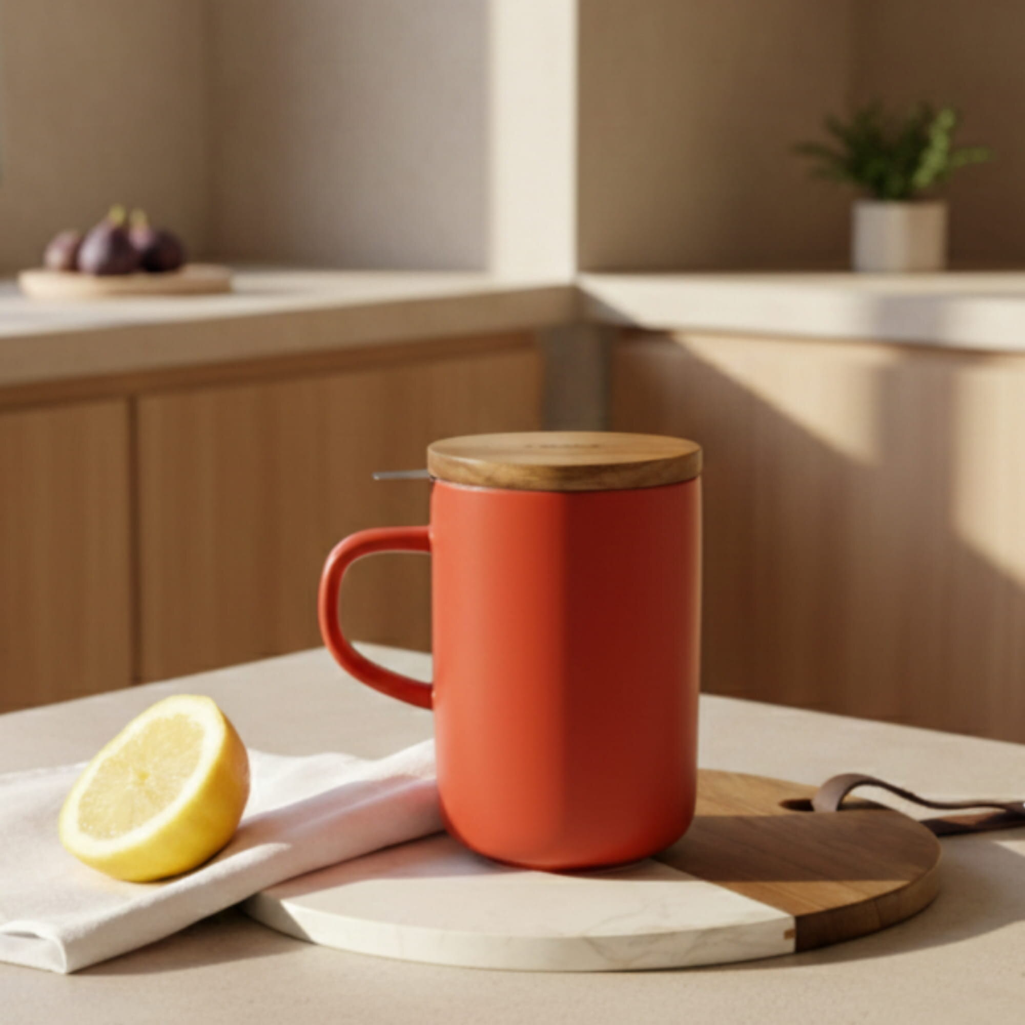 Tisanière Juliet en grès 475 ml, paprika – Ogo Living – Image 2